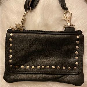 Leather cross body